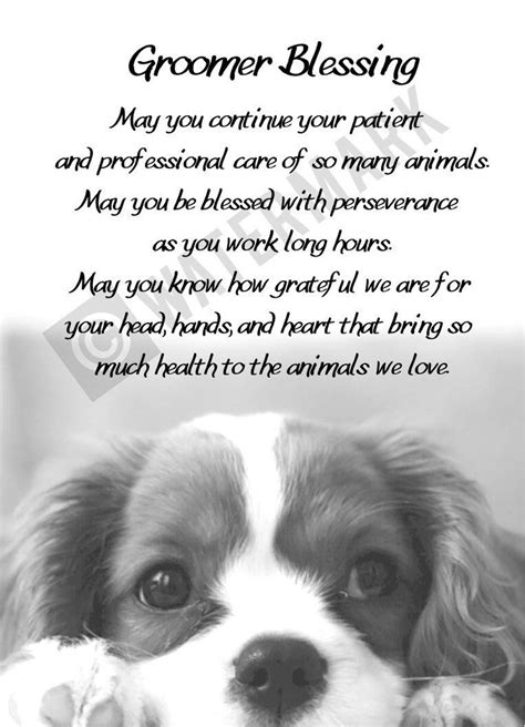 Dog Groomer Gift PRINTABLE - Dog Groomer Appreciation - Dog Groomer ...