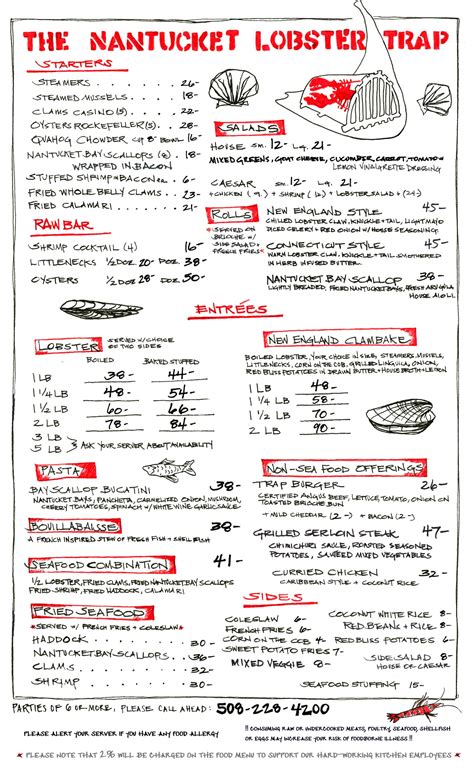 Restaurant Menu – Nantucket Bay Scallop Trading Company, a Division of ...