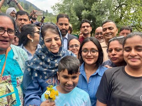 Mehbooba Mufti urges Pahalgam Residents for warm Welcome to Amarnath Yatra