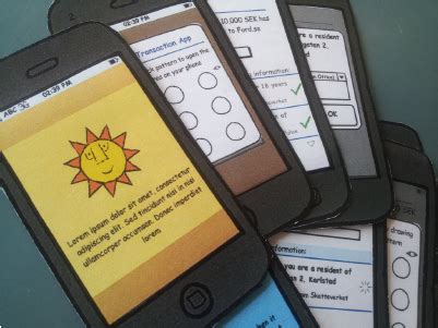 User Testing Paper Prototypes App 的图像结果