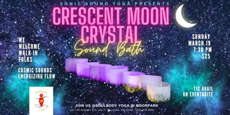 SPRING EQUINOX Crescent Moon Crystal Bowl Sound Bath-Sound Healing ...