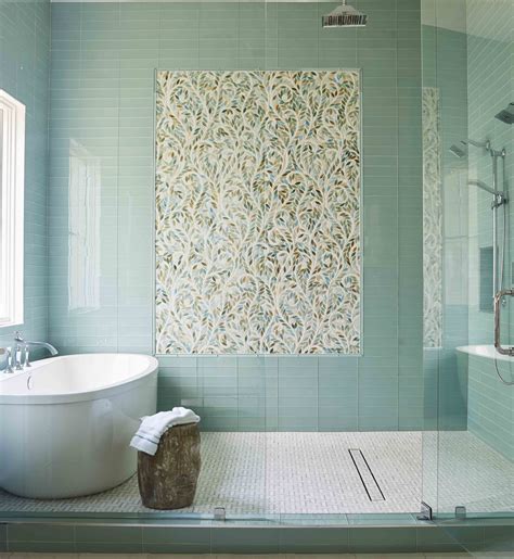 Bold Statement Mosaic Tile by New Ravenna in Master Bath