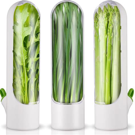 Lallisa Herb Saver Pod Herb Keeper Vegetable Fresh Cilantro Containers for Refrigerator Keeping ...