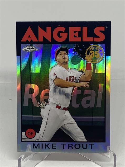 2021 Topps Chrome 1986 86 Redux MIKE TROUT Card 86BC-2 | eBay