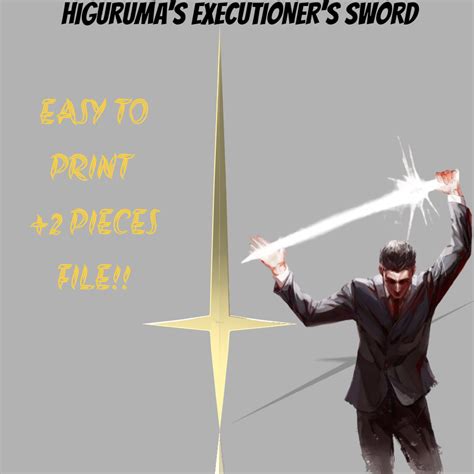 STL file HIGURUMA EXECUTIONER'S SWORD JUJUTSU KAISEN 🗡️・Model to download and 3D print・Cults