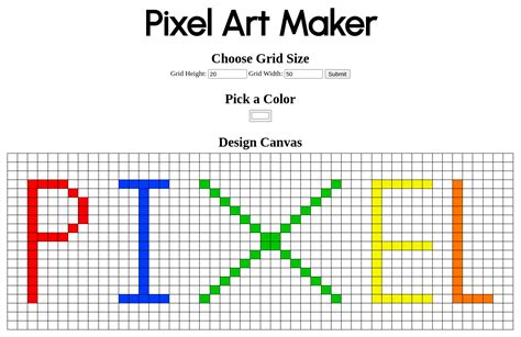 Image result for Pixel Art Project in JavaScript
