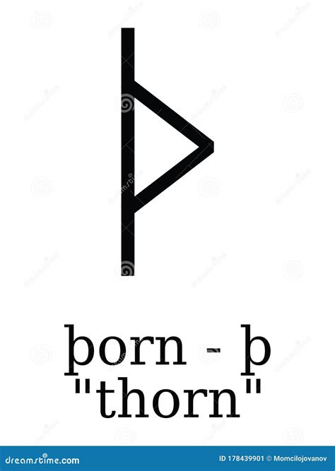 Futhorc Runes Letter of Born B Stock Vector - Illustration of ...