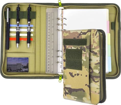Amazon.com : Army Military Padfolio Ring Binder with Zippered Portfolio ...