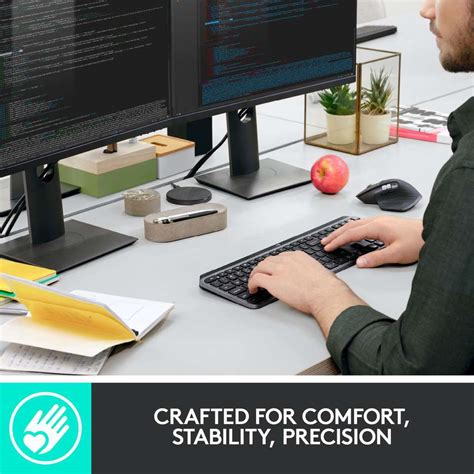Logitech MX Keys / Advanced Illuminated Wireless, Tactile Responsive ...