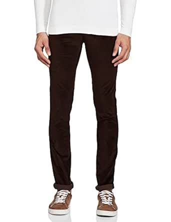 Buy Van Heusen Men's Cotton Coffee Brown Trouser (Size 30) at Amazon.in
