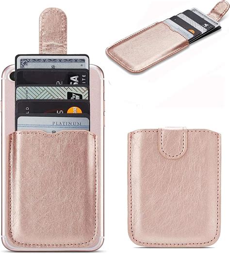 Amazon.com: Leather Phone Card Holder, Phone Wallet Stick on Credit ...