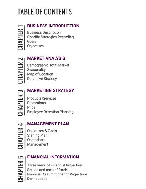 Image result for Easy Table of Contents Template