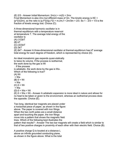 SOLUTION: Official gre physics exam 2 with complete solution - Studypool