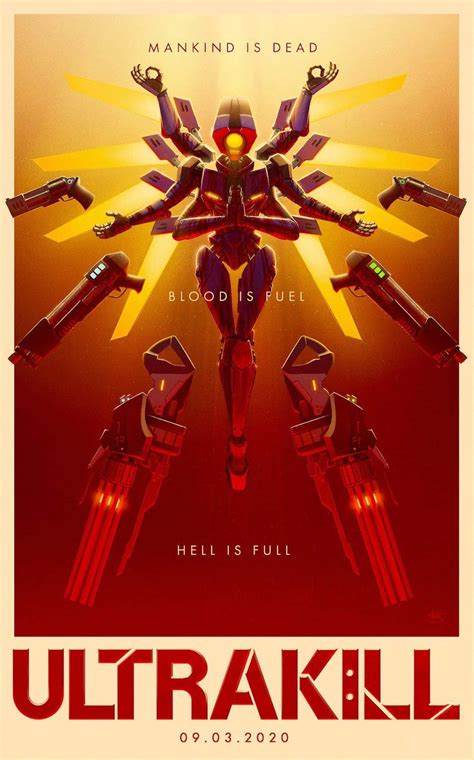 Download Ultrakill Game Artwork Poster Wallpaper | Wallpapers.com