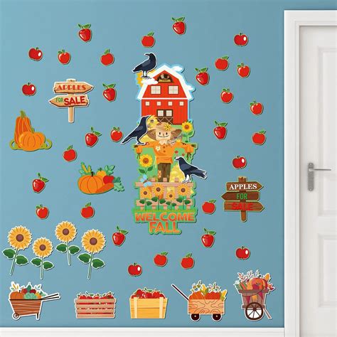Buy 42 Pcs Thanksgiving Autumn Fall Classroom Bulletin Border ...