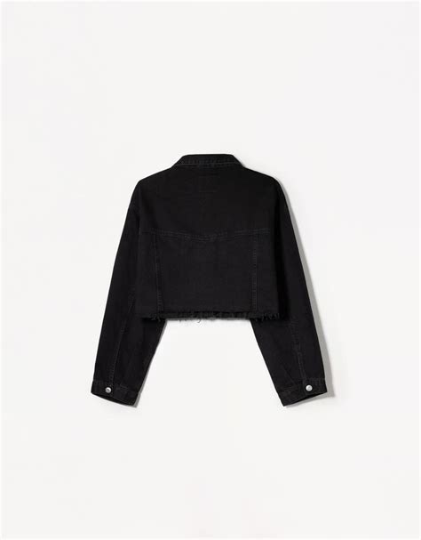 Cropped denim jacket - BSK Teen | Bershka