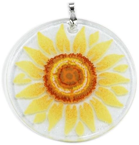 Buy Peggy KARR Handcrafted Art Glass Sunflower Ornament Online at Low ...