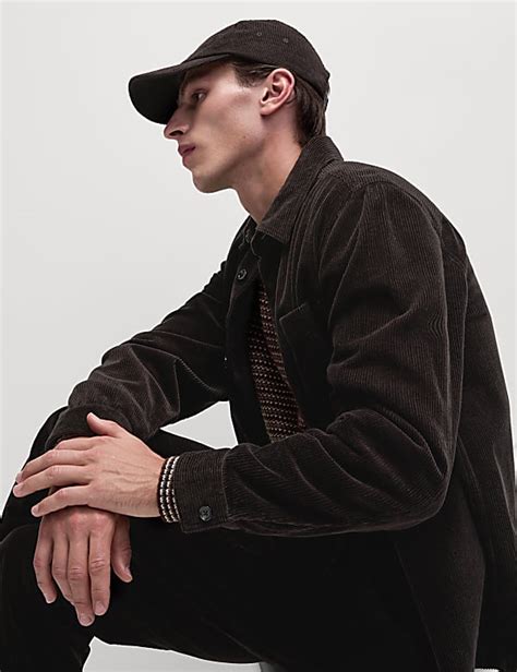 Buy Pure Cotton Corduroy Overshirt at Marks & Spencer