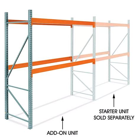 Add-On Unit for Pallet Rack - 120 x 42 x 120" H-6193-ADD - ULINE