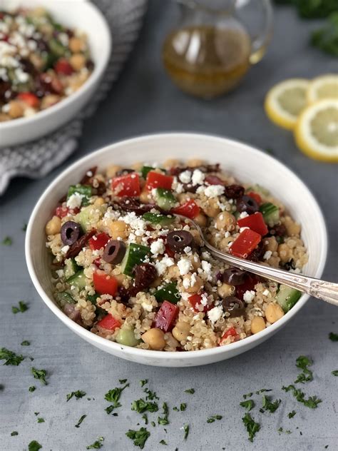 Mediterranean Quinoa & Chickpea Salad | Recipes | The Kitchen Fairy