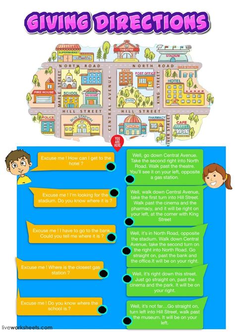 Learn English Today: Giving Street Directions: Vocabulary & Practice