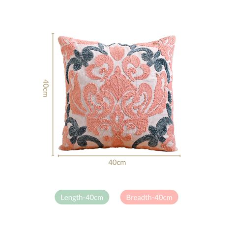 Embroidered Alpana Design Cushion Cover 16x16 Inch Online - Premium ...
