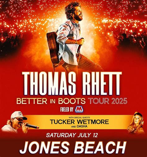 Thomas Rhett - BETTER in BOOTS tour 2025, Jones Beach Amphitheater ...