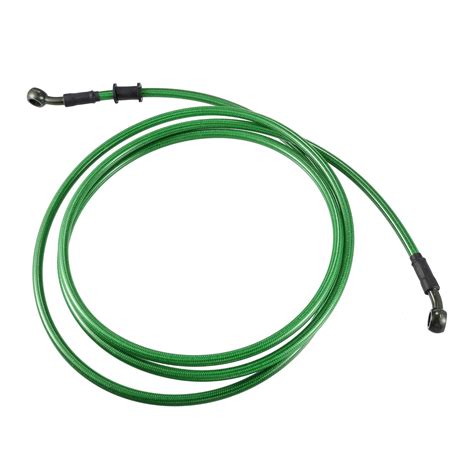 X AUTOHAUX 240cm AN3 M10 Car Hydraulic Brake Line Oil Hose Pipe Fitting ...