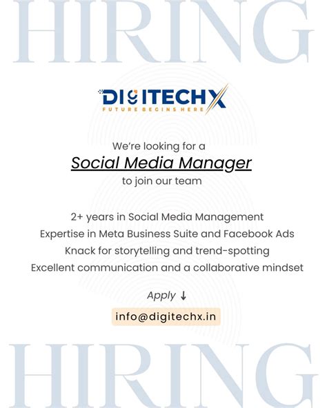 Hiring Social Media Manager – Female Candidates Preferred (Offline Job)
