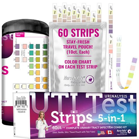 Buy Nurse Hatty - 5in1 60ct. UTI Test Strips KIT - Urinary Tract ...