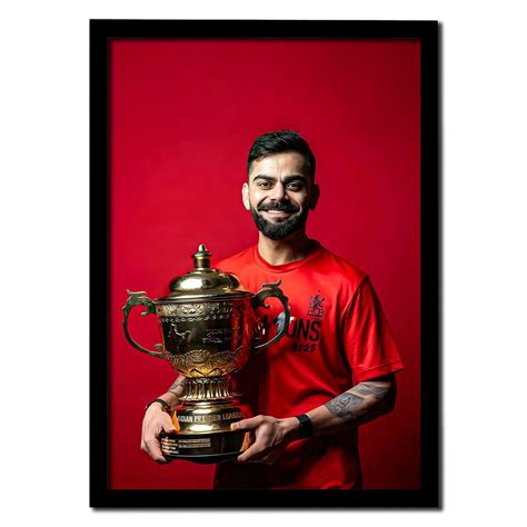 Virat Kohli x RCB – Champions 2025 Photo Frame – SAVACCI