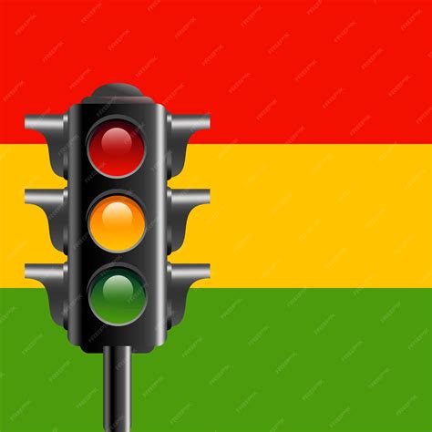 Yellow Traffic Light Icon