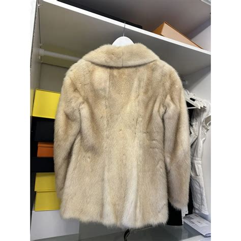 Mink coat Saga Furs Beige size XXS International in Mink - 59505126