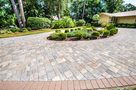 Paver Driveway Borders Driveway Edgers & Designs! — American Paving Design