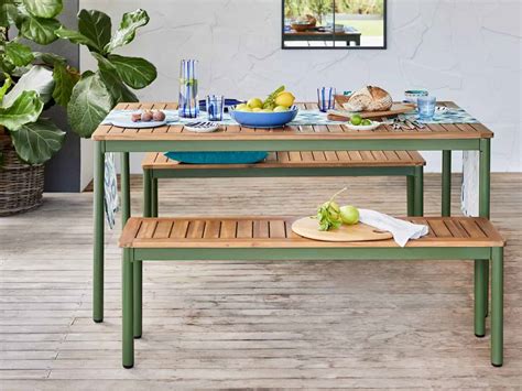 Dining Table And Bench Set B&M at David Morant blog