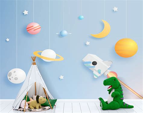 3D Mural Space Theme 3D Wallpaper – Home Decoram