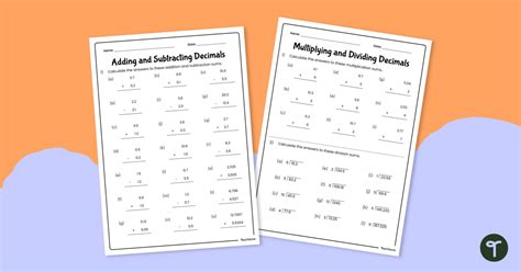 Image result for Order of Operations with Decimals Worksheet