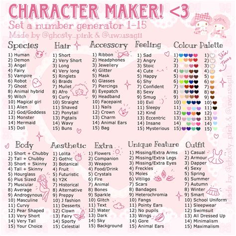 OC Maker - Create your own unique character | Schetsboek ideeën ...