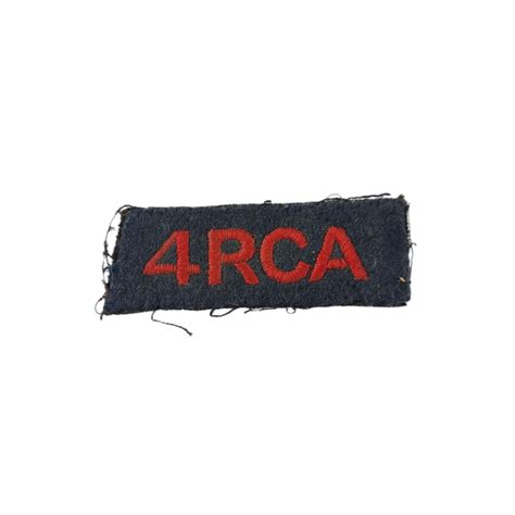4th Field Regiment RCA – Embroidered shoulder title – JM-Militaria
