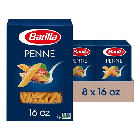 Amazon.com : Barilla Penne Pasta, 16 oz. Box (Pack of 8) - Non-GMO ...