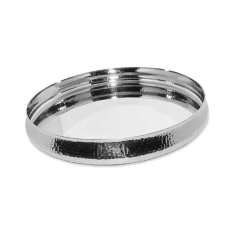 Stainless Steel Hammered Round Curved Thali - 13" – JS Hotelware