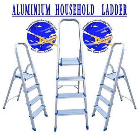 Aluminium Step Ladder - 35 Ft Aluminium Self Supported Extension Ladder ...