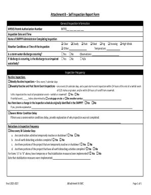 Image result for NPDES Inspection Form