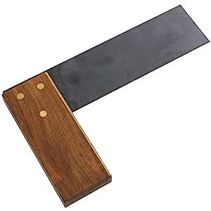 KROST Brass Faced Wooden Try Square for Carpenter & Joiners, 3 ...