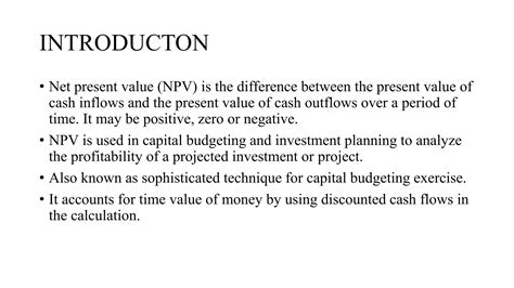 Net Present Value Example Problems 的图像结果