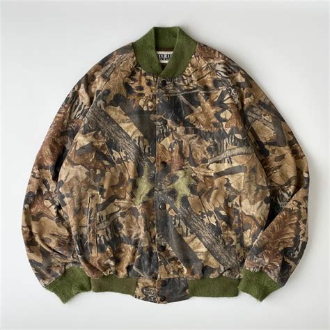90-00s JERZEES Outdoor Tree camo short blouson | minnatakusanmitene