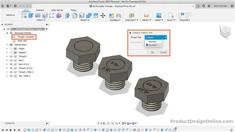 Fusion 360 Threads 的图像结果