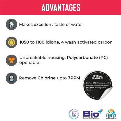 Pre & Post Treatment Water Filters - Bio+ Premium Sediment Domestic ...