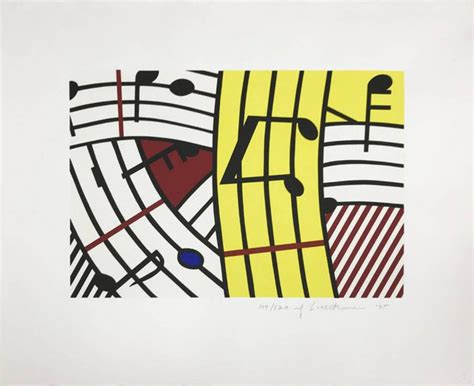 Composition IV (Musical Notes) – Roy Lichtenstein – Pop Art Painting ...