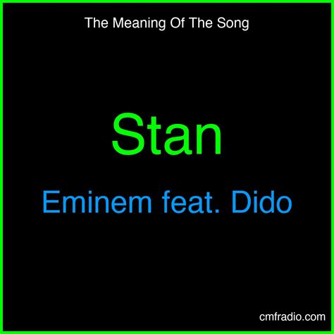 Stan Signification de la Chanson - Eminem feat. Dido | Analyse des Paroles